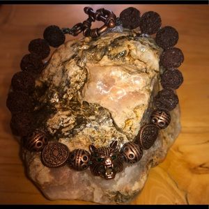Homemade high quality Lava Stone diffuser Bracelet